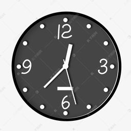 創(chuàng)意黑色鐘表插畫 免費(fèi)下載高清PSD素材，源自千庫(kù)網(wǎng)圖片編號(hào)11833160